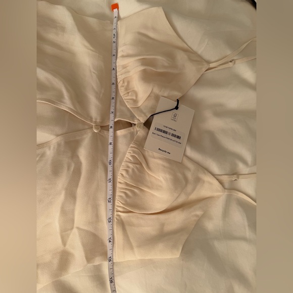 NEW Reformation Kari Two Piece Fior Di Latte Cream Ivory Sleeveless Skirt Set - Picture 14 of 15